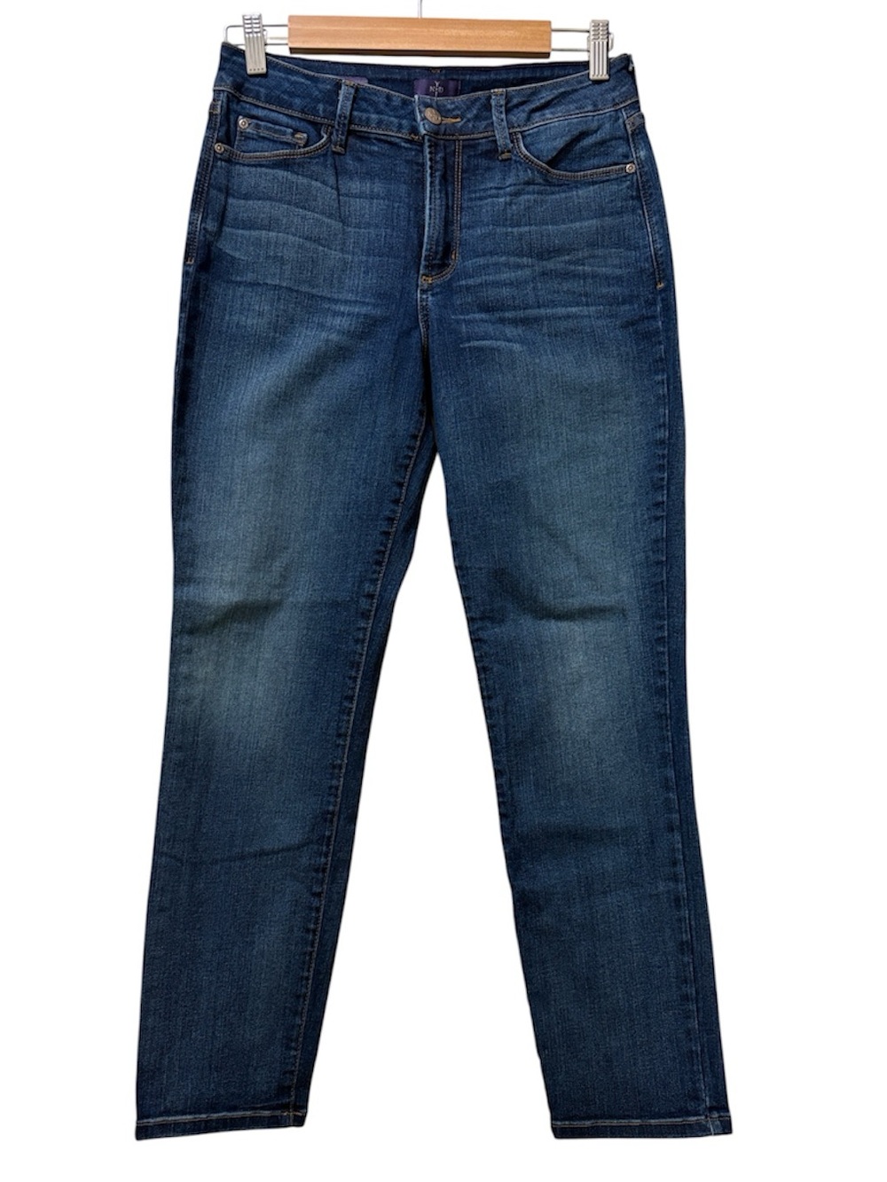 NYDJ Women's Clarissa Ankle Jeans in Dark Blue Wash Size 6